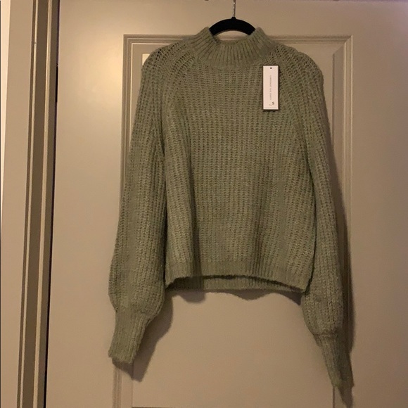 Crewneck balloon sleeve knit - Picture 2 of 4